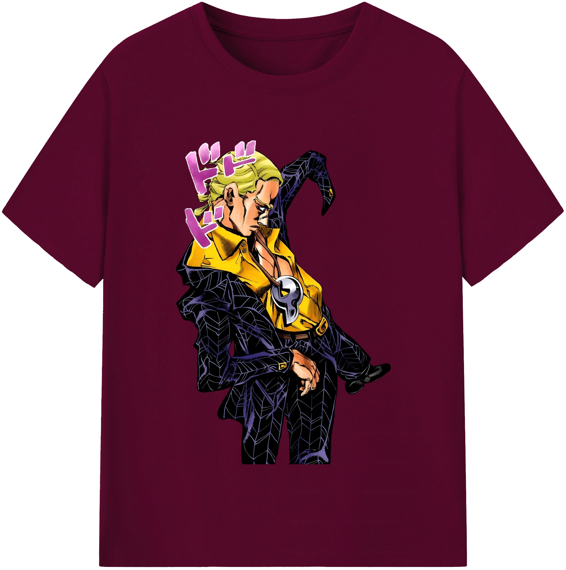（画像用） ジョジョの奇妙な冒険 プロシュート JoJo's Bizarre Adventure Prosciutto レディースカジュアルプリントTシャツ（綿100％）
